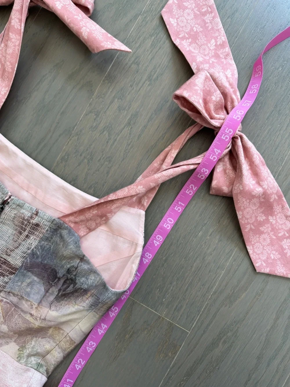 Alice + Olivia Rosalee Versailles Corset Pink Tie Maxi Dress Bustier - Size 2 - Picture 10 of 10